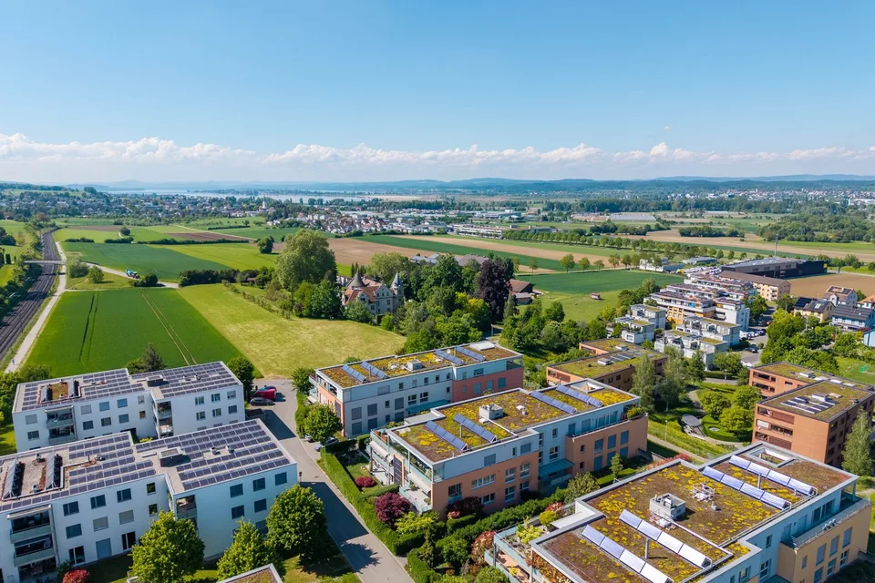 Vista panoramica e alta qualità della vita sopra i tetti di Kreuzlingen