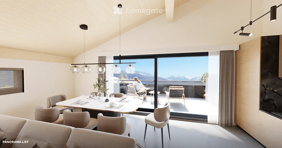 Magnifique appartement en attique de 3.5 pièces à Arbaz