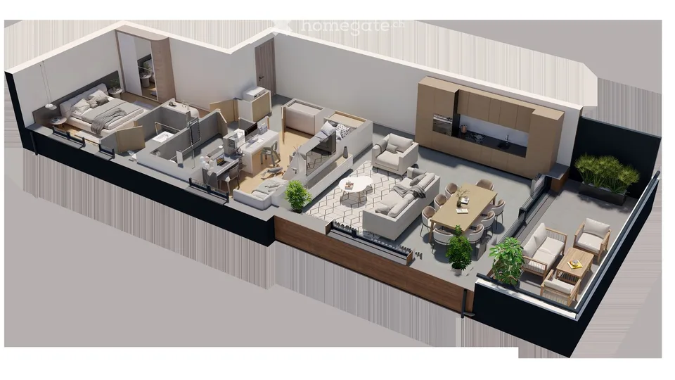 Magnifique appartement en attique de 3.5 pièces à Arbaz