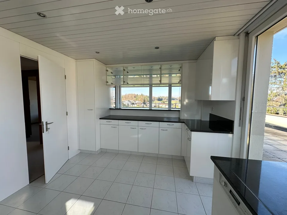 Lichtdurchflutete 7-Zimmer-Attikawohnung mit grosser Terrasse und Panoramablick in Niederrohrdorf