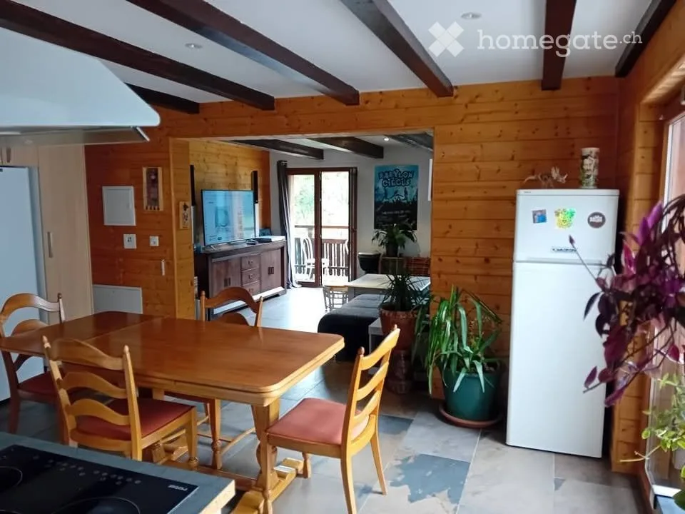 Shared house with beautiful view in Troistorrents
