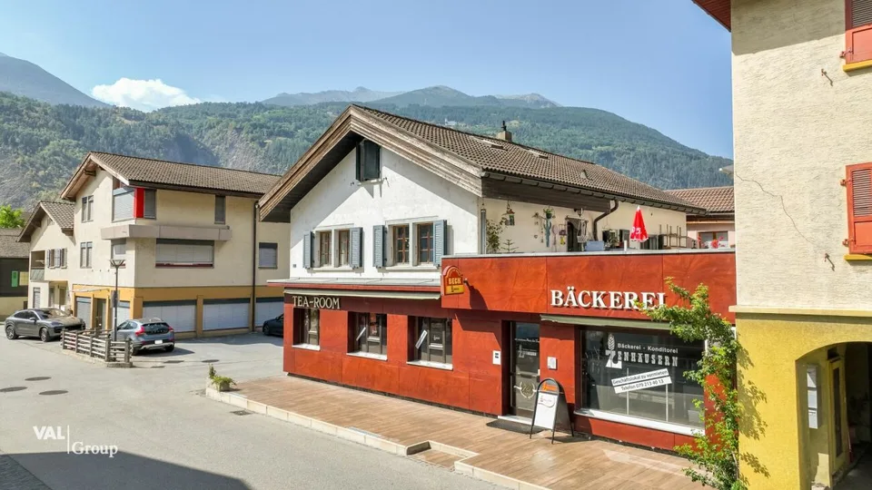 Gewerberäumlichkeiten mit Charme und Potential im Zentrum von Raron