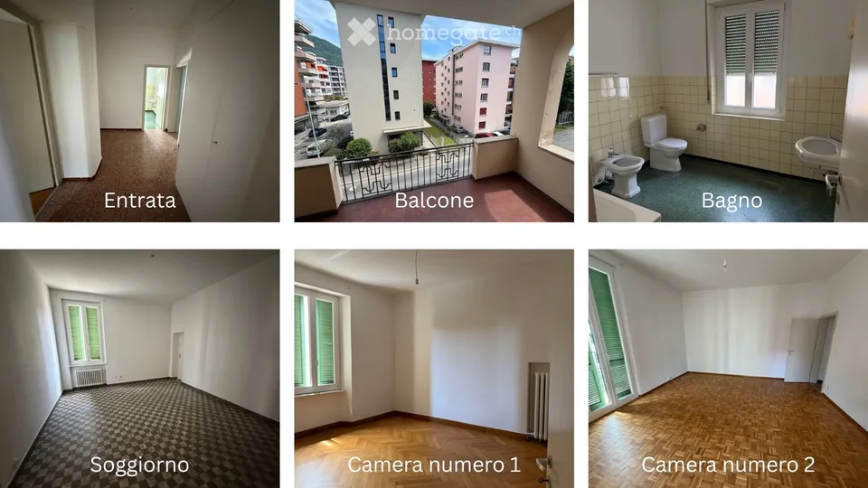 Ampio 3.5 locali con cucina separata e balcone
