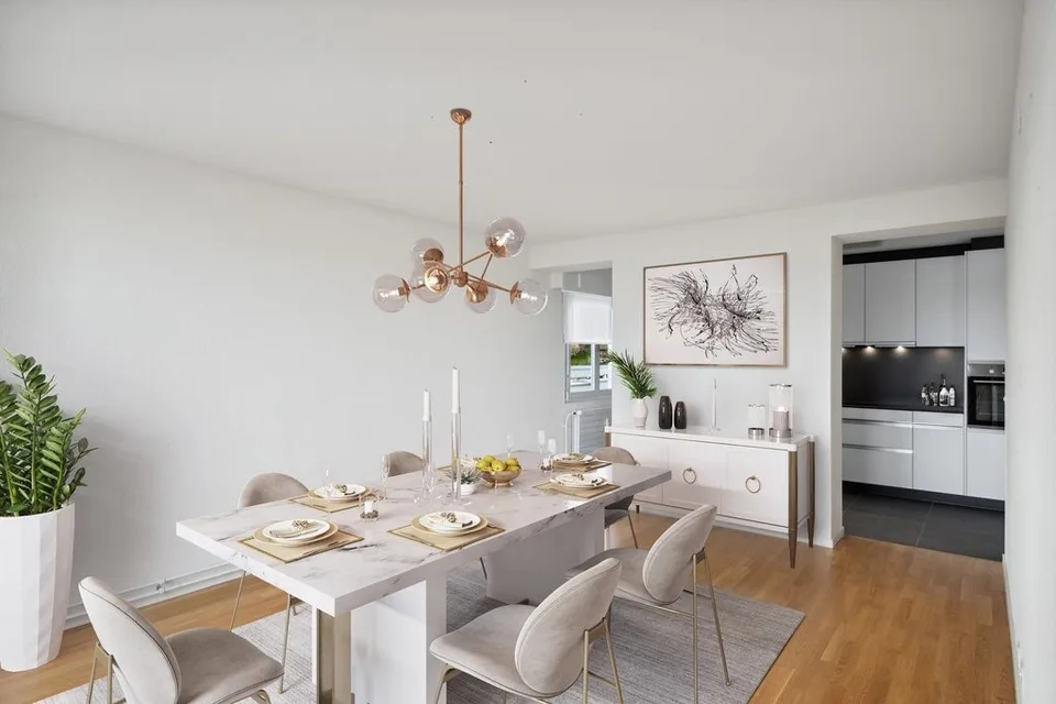 Grand 5.5 pièces lumineux avec terrasse et vue dégagée