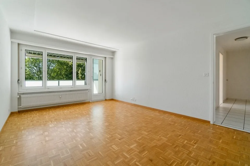 Profitez de la vue : Appartement de 3 pièces lumineux avec grand balcon ensoleillé