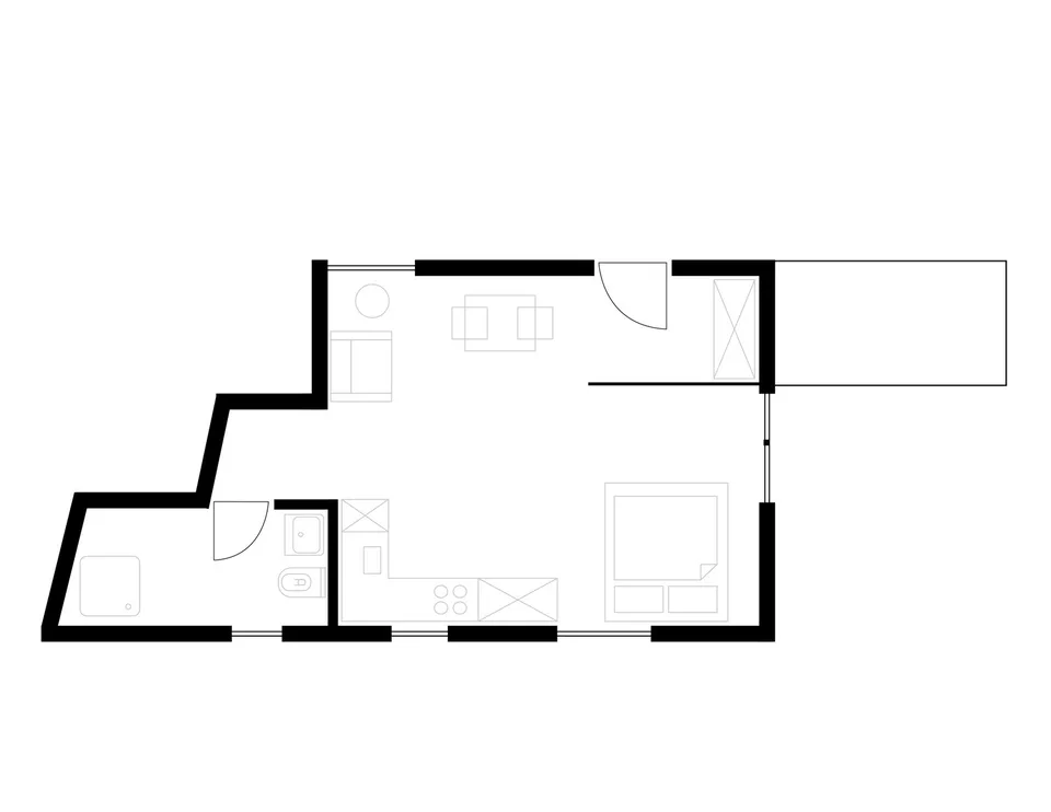 2min zum HB - möblierte 1.5 Zimmerwohnung mit privater Terrasse – Foto 12 von 12