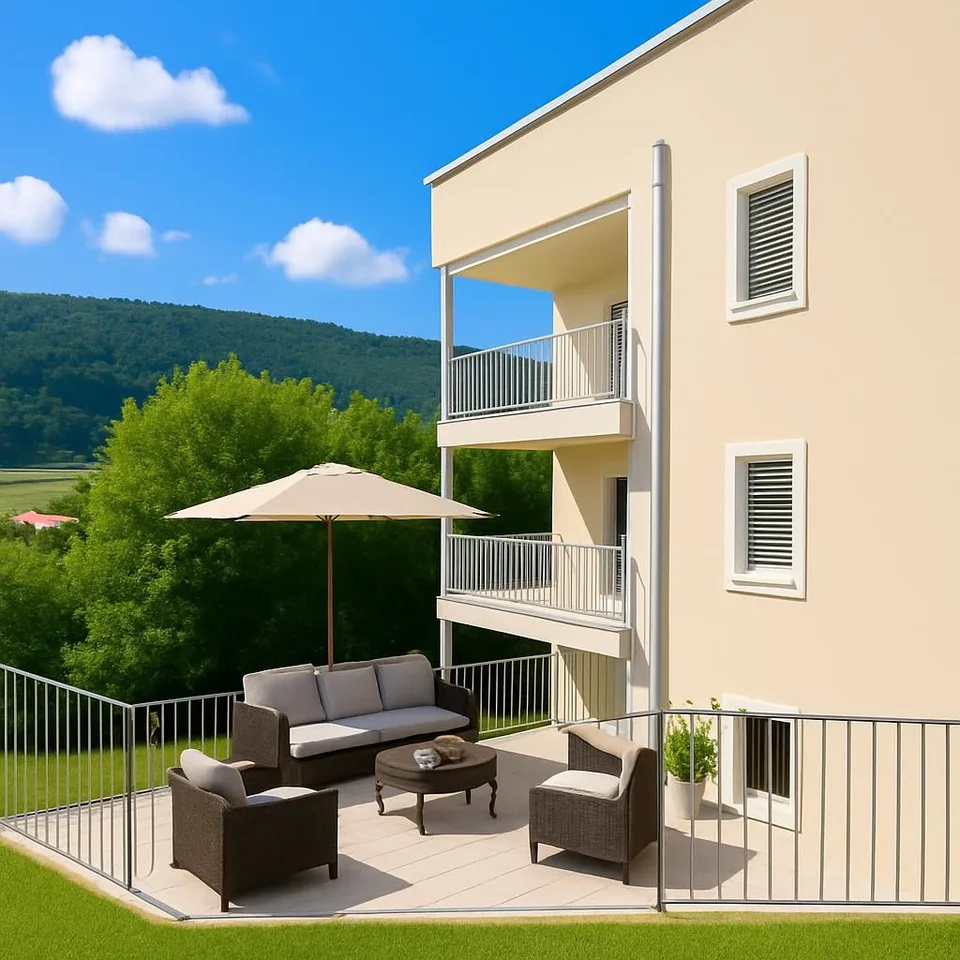 Appartement neuf 3,5 pièces au rez avec aménagement perso – balcon et jardin