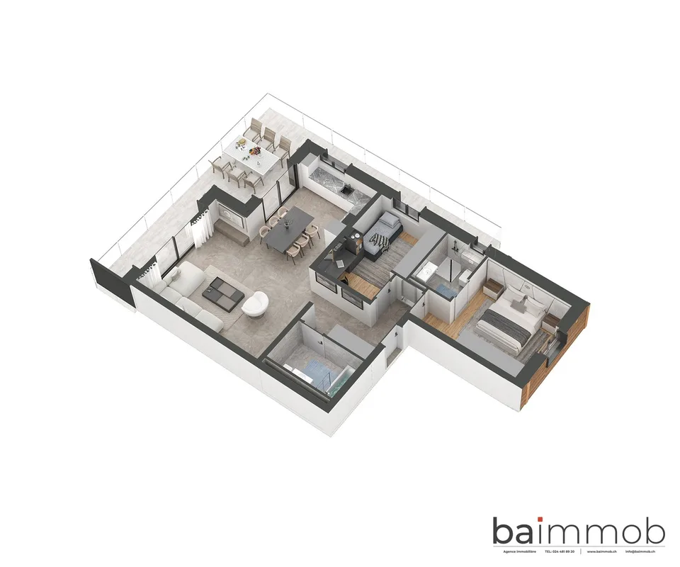 Prächtige 3,5-Zimmer-Wohnung mit 109m2 und Panoramablick auf die Alpen!
