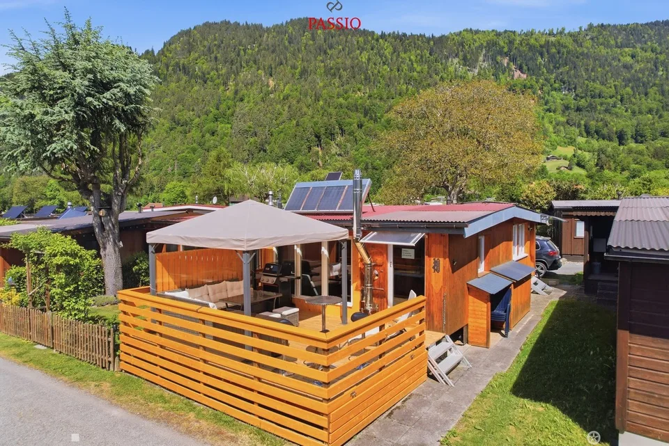 Mobilhome im Chalet-Style mit spektakulärer 3-Gipfel-Sicht