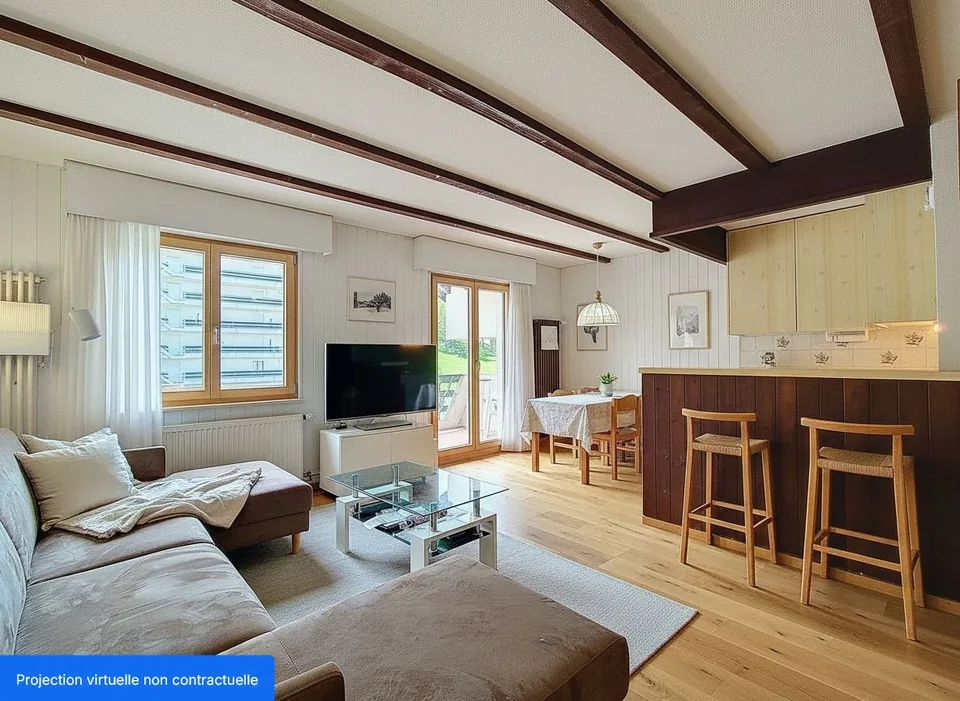 Duplex 3.5 locali con grande terrazza nel cuore di Torgon