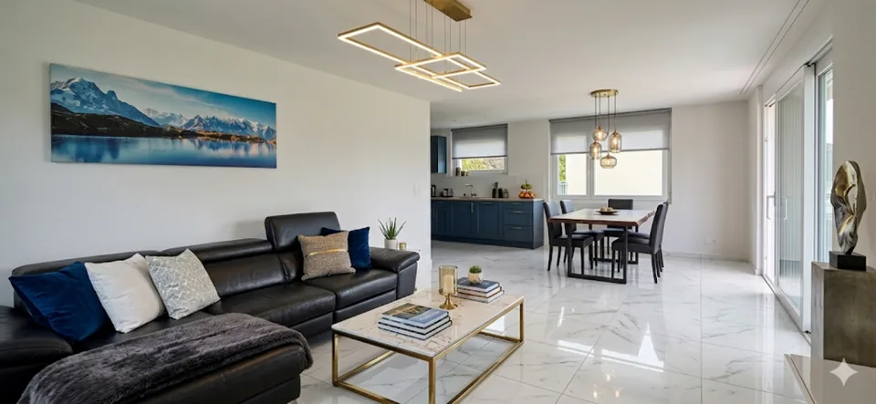 Vivere in modo moderno in un ambiente verde