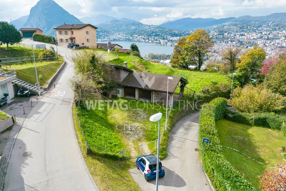 Lugano: 679 m² Bauland mit bewilligtem Bauprojekt & erteilter Baubewilligung zu verkaufen