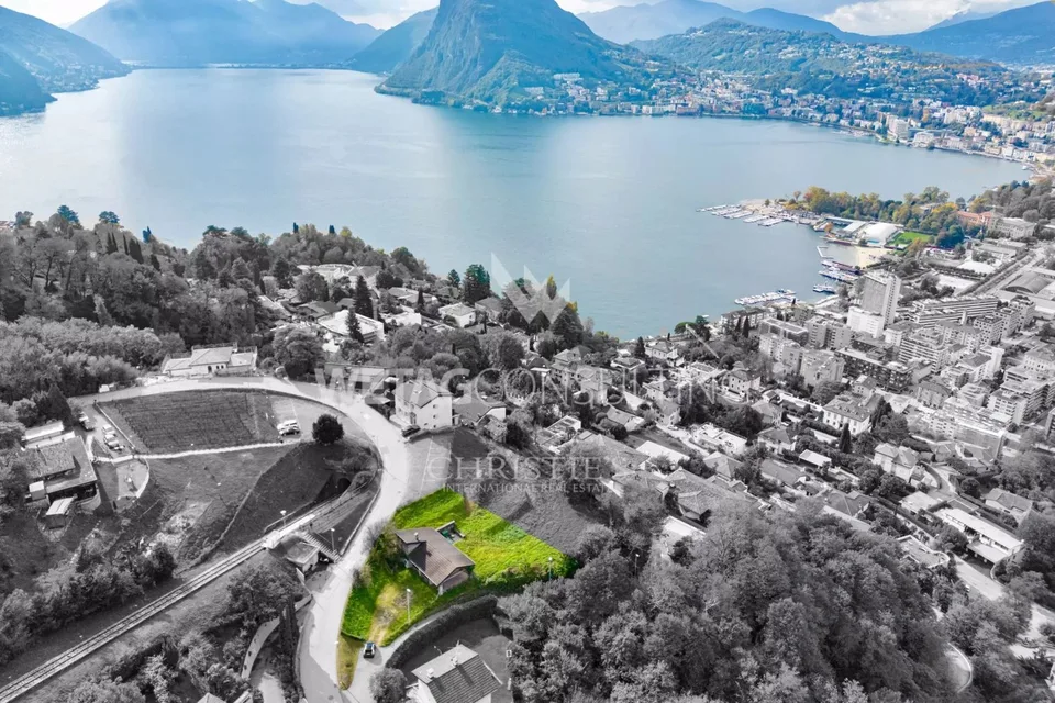 Lugano: 679 m² Bauland mit bewilligtem Bauprojekt & erteilter Baubewilligung zu verkaufen