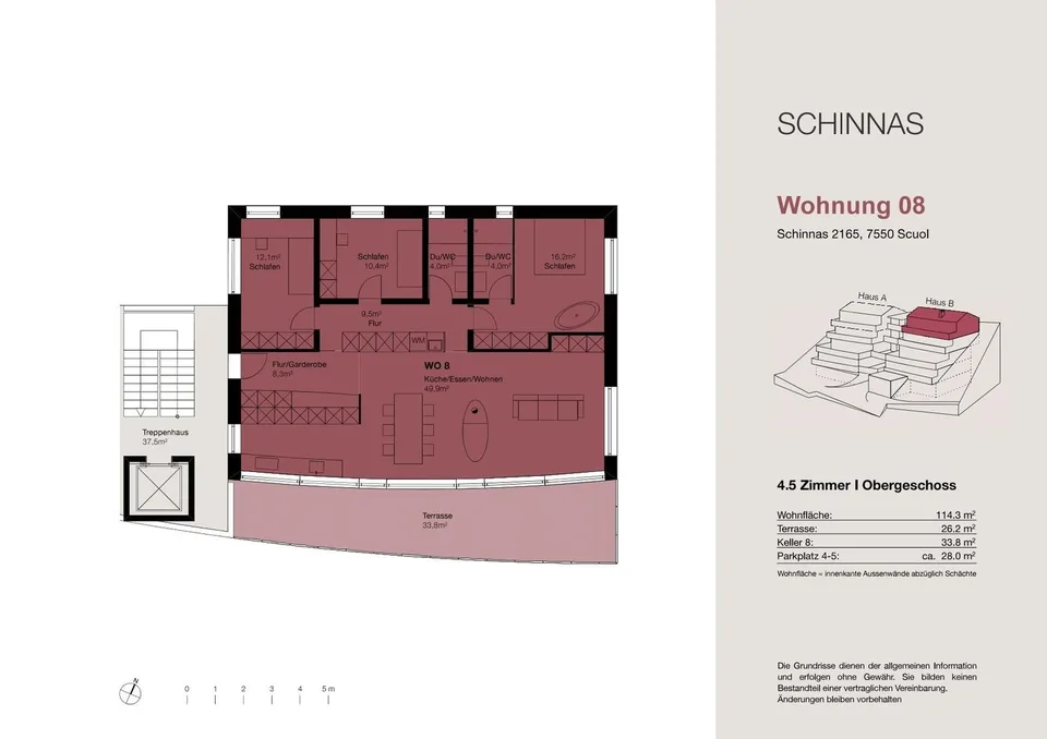 Nouvelle construction : appartements de 3,5 et 4,5 pièces avec terrasse à Schinnas – photo 14 sur 20