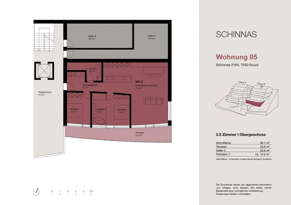 Nouvelle construction : appartements de 3,5 et 4,5 pièces avec terrasse à Schinnas – photo 11 sur 20