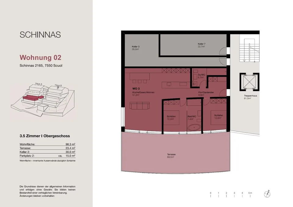 Nouvelle construction : appartements de 3,5 et 4,5 pièces avec terrasse à Schinnas – photo 8 sur 20