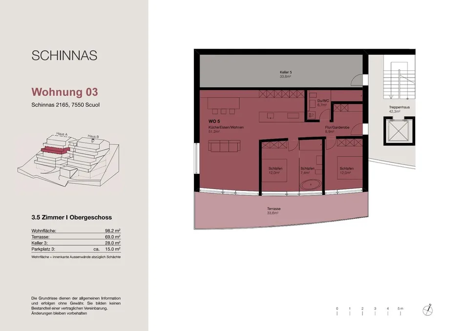 Nouvelle construction : appartements de 3,5 et 4,5 pièces avec terrasse à Schinnas – photo 9 sur 20