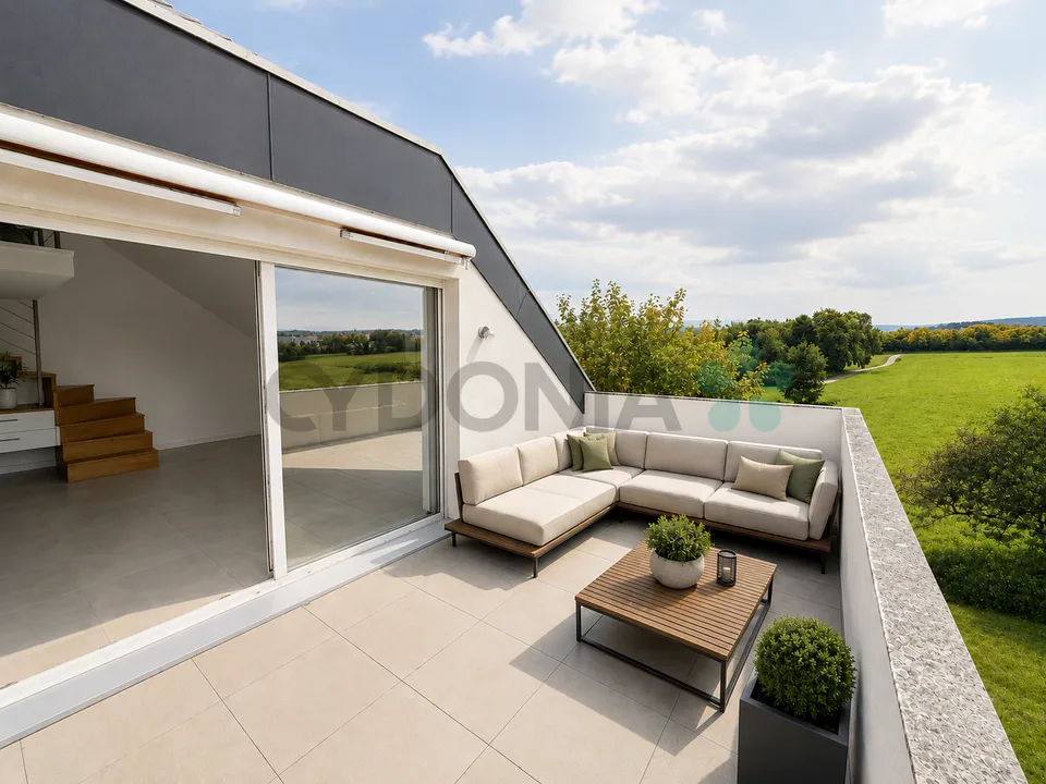 Duplex in attico di 3,5 locali con terrazza e balcone a Perly