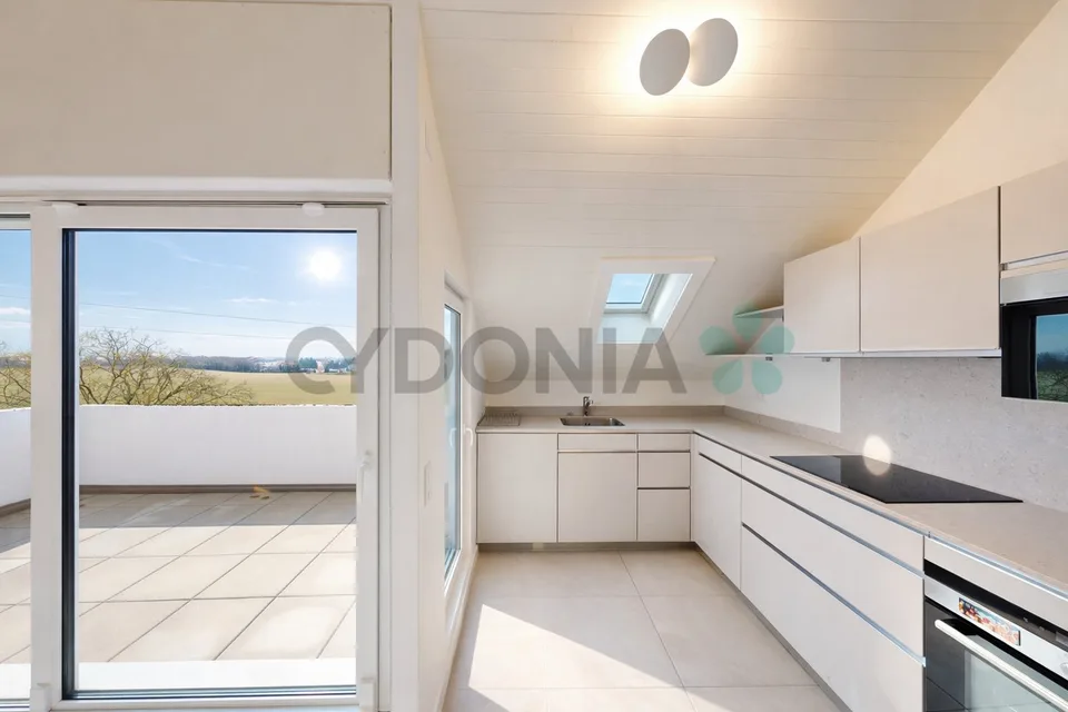 Duplex in attico di 3,5 locali con terrazza e balcone a Perly