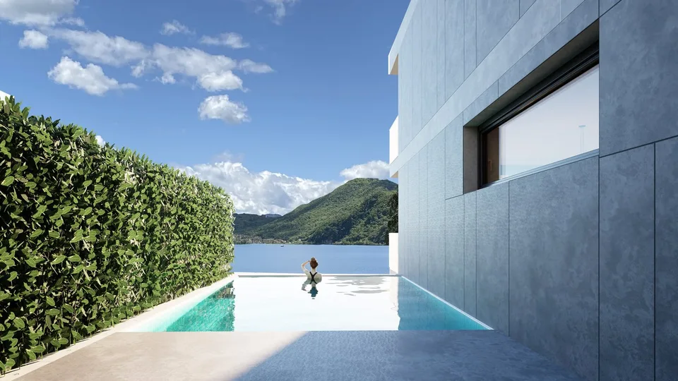Exklusives Luxusapartment mit Pool und Seeblick in Lugano