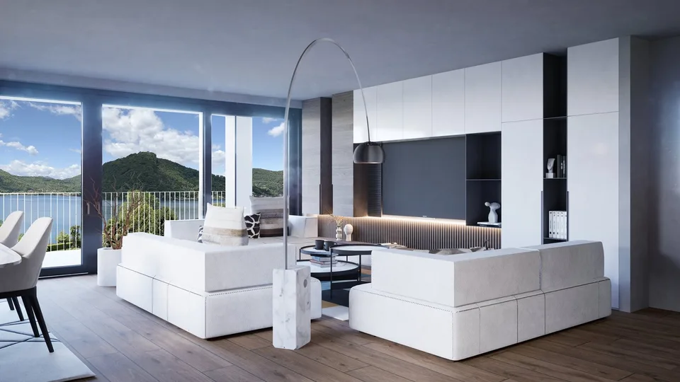 Esclusivo Appartamento di Lusso con Piscina e Vista Lago a Lugano
