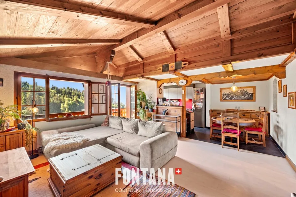 Duplex mit 5,5 Zimmern in Leysin