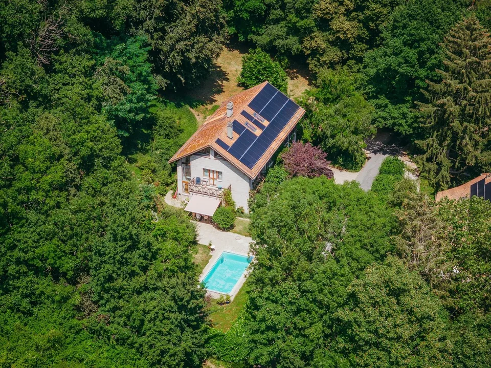 Architettura unica e vista panoramica sul lago di Ginevra