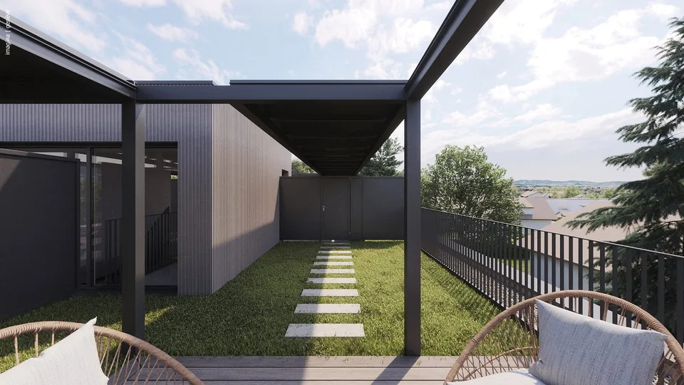 Appartamento nuovo a Vessy con giardino e tetto (THPE)