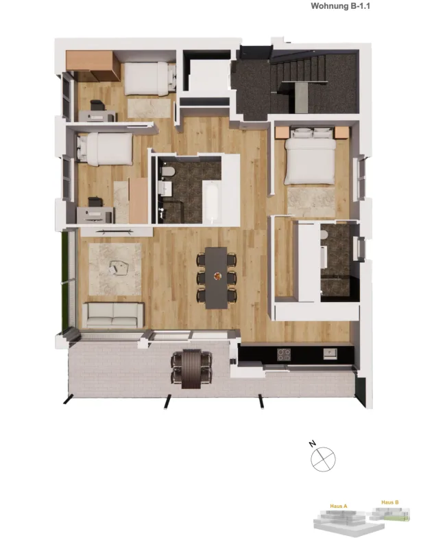 Einzigartiges Bauprojekt mit alpinen Weitblick in Brig - 9 exklusive Wohneinheiten! - 3 Whg. schon verkauft! – Foto 12 von 22