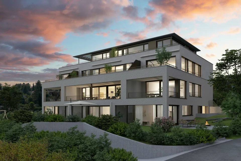 Hochwertige 2.5-Zimmer-Eigentumswohnung im EG mit eigenem Garten!