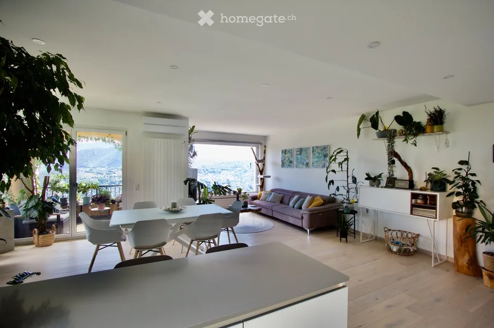 Vue sur le lac avec terrasse, 3,5 pièces avec terrasse à Vernate