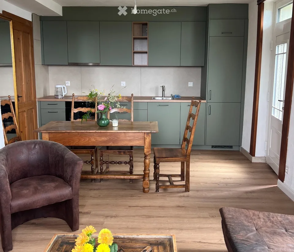Apartment with 2.5 rooms and view of Lake Geneva in Glion