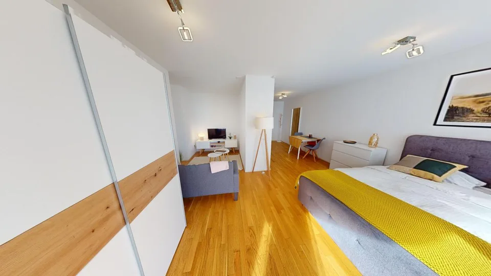 Moden Bright Studio with Balcony - Lausanne city centre - 10min walk from train station