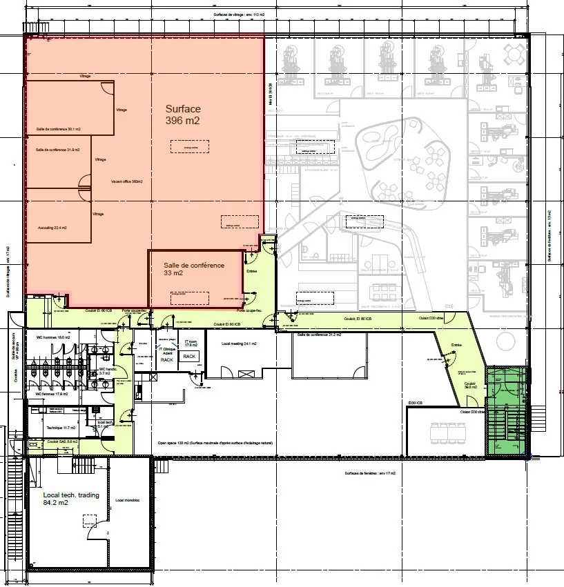 Büro von 363m2 im Centre Outlet Allaman / IKEA
