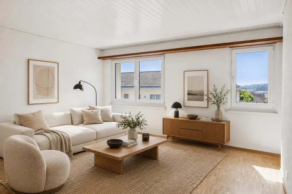 Appartement de 4,5 pièces modernisé dans un endroit calme et proche de la nature