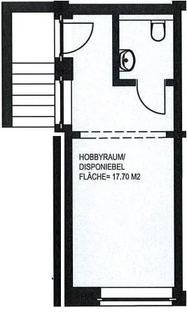 Pièce de loisirs avec entrée privée et WC + lavabo