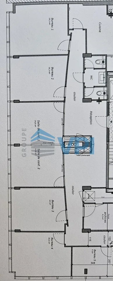 Au coeur de Champel - Bureaux de 199 m2 au 2ème étage