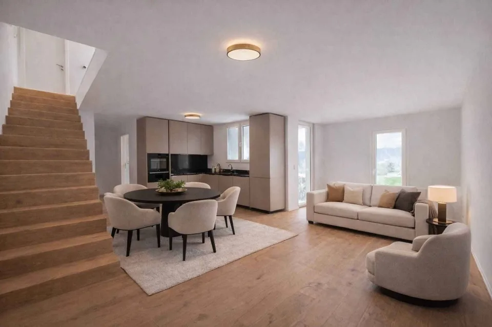 Appartement in einer ländlichen Umgebung Hochwertige Renovierung in Vuillerens