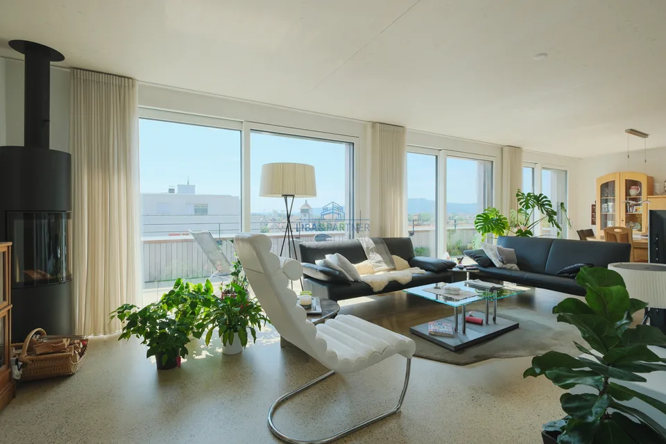Attikawohnung mit Stil, grosser Terrasse und weiter Aussicht