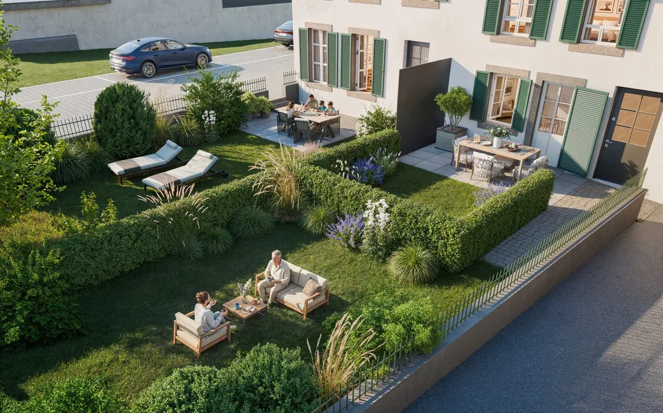 Verkaufsförderung Les Vergers de Chamblon - 6 Prächtige Wohnungen mit Terrassen und privaten Gärten
