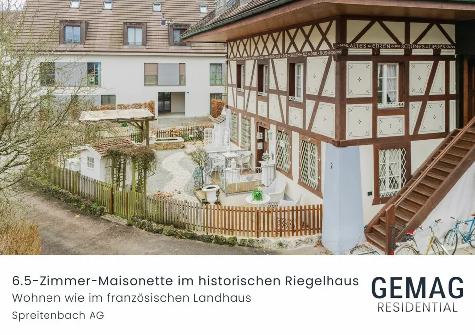 6.5-Zimmer-Maisonette in historischem Riegelhaus