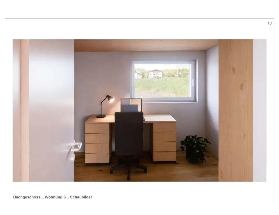 Moderne 2.5-Zimmer-Dachwohnung mit Bergblick in Scuol