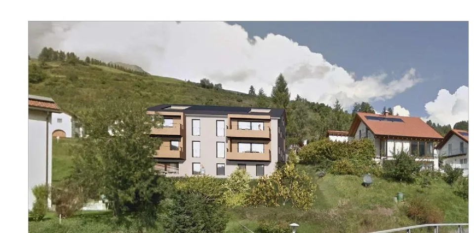 Moderne 2.5-Zimmer-Dachwohnung mit Bergblick in Scuol