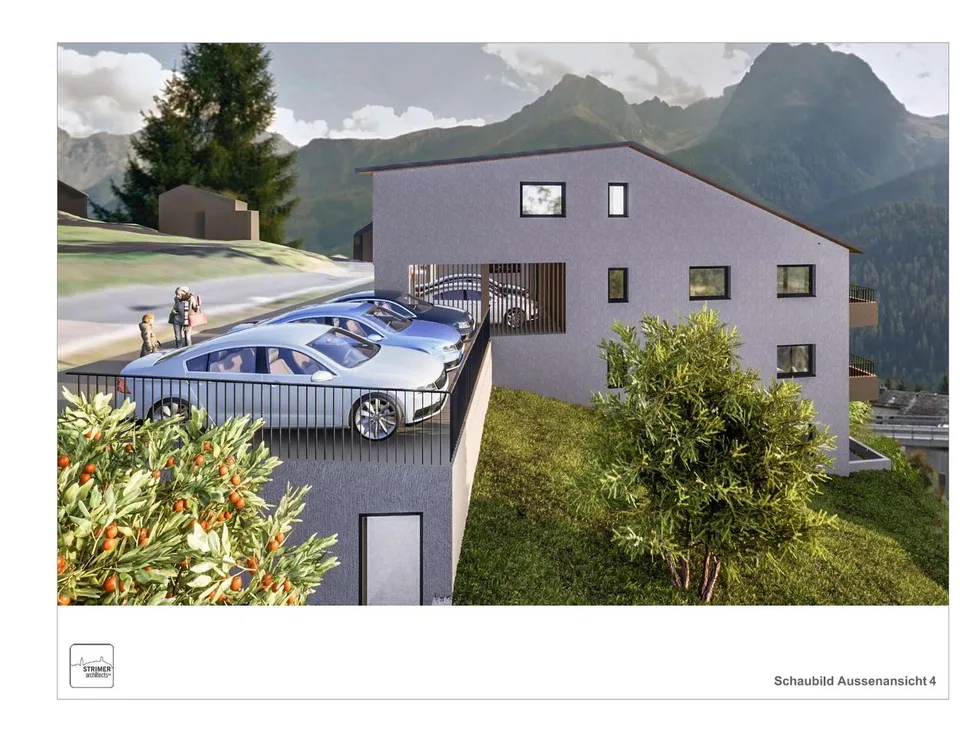 Moderne 2.5-Zimmer-Dachwohnung mit Bergblick in Scuol