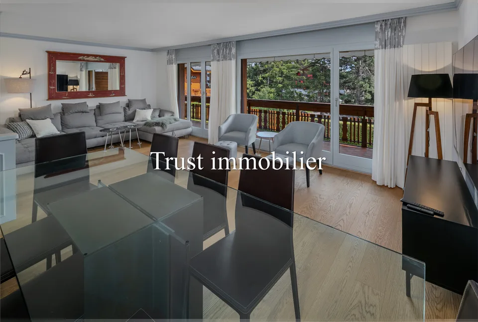 3001. Bel appartement de 3.5 pièces, centre Crans
