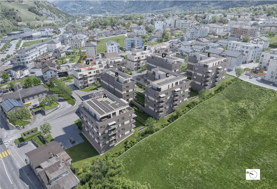 Familienparadies mit Garten – 4.5-Zimmer-Wohnung in Leuk