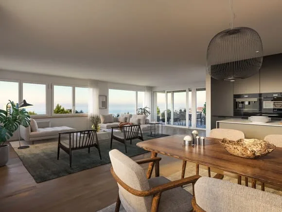 Appartement moderne de 3,5 pièces avec vue sur le lac à Rorschacherberg