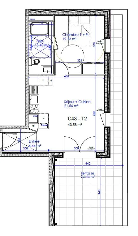 2-room attic apartment – photo 8 of 10