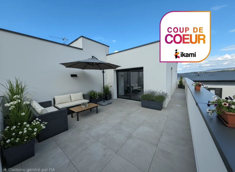 Appartement de type 2 en attique