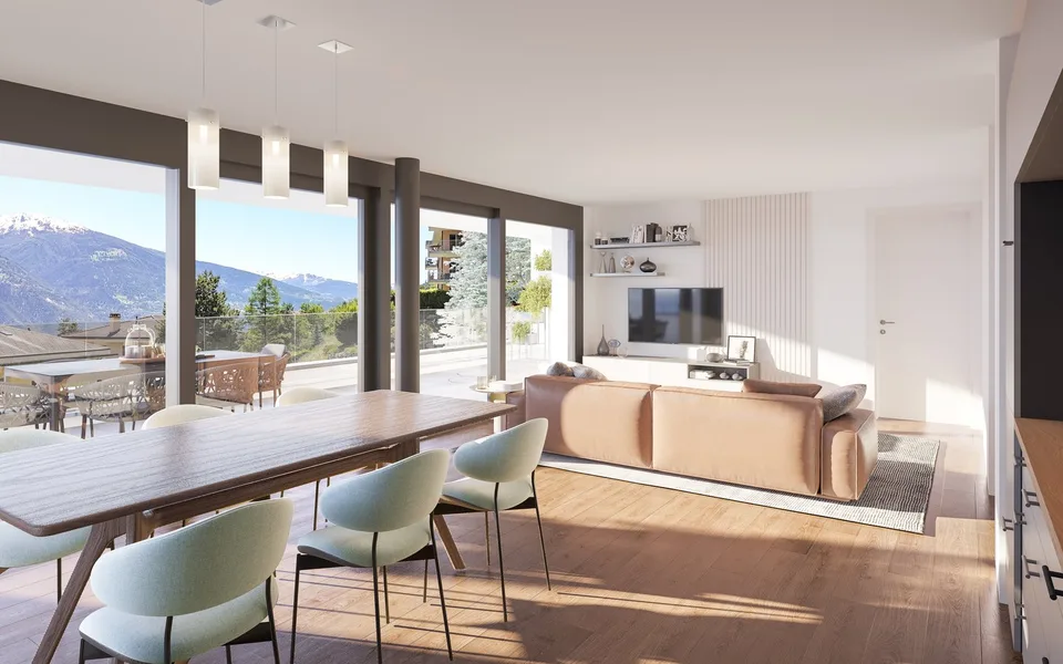 Meraviglioso appartamento di 4.5 locali con vista sulle montagne a Venthône